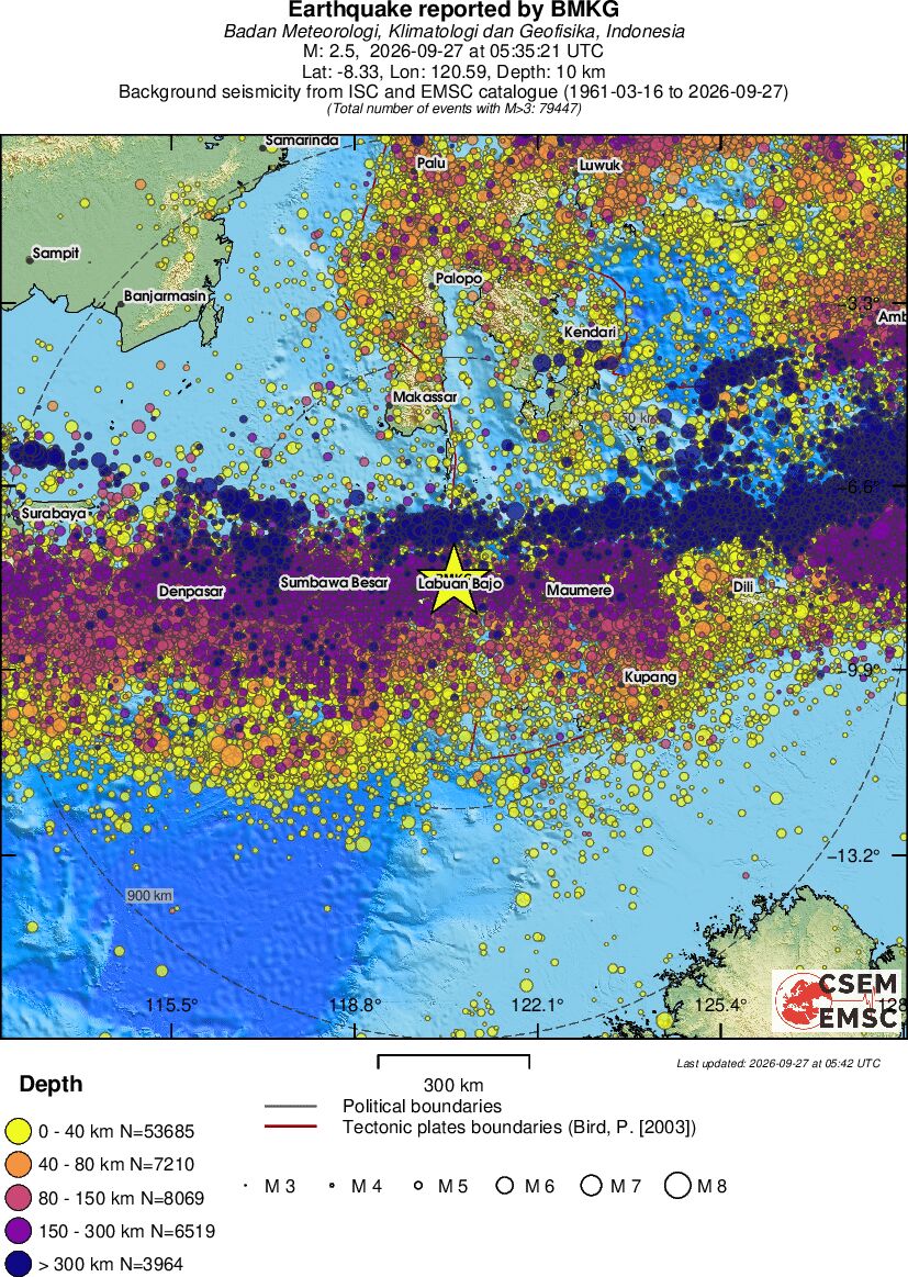 wide historical seismicity