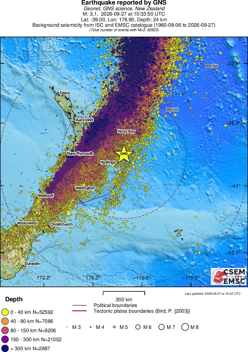 wide historical seismicity