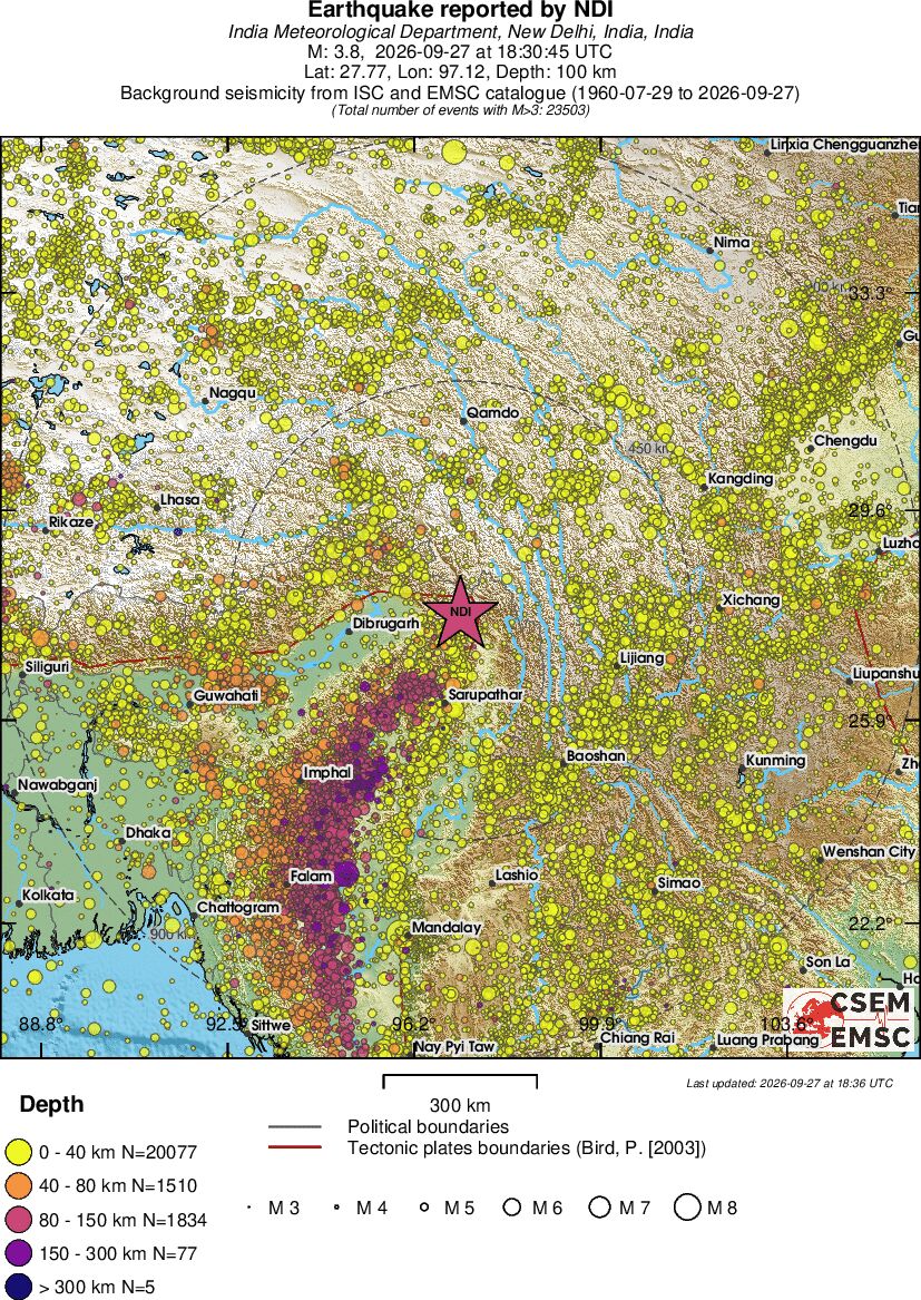 wide historical seismicity