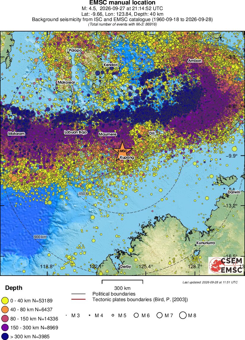 wide historical seismicity