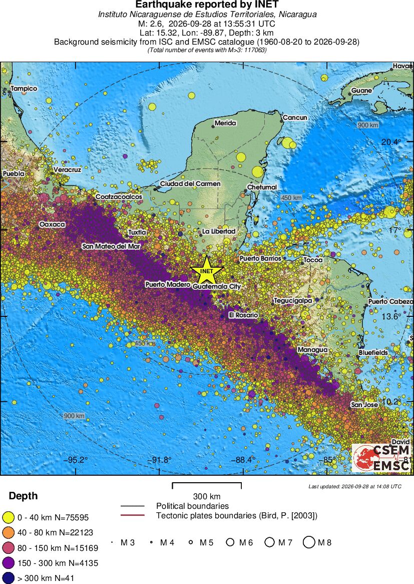 wide historical seismicity