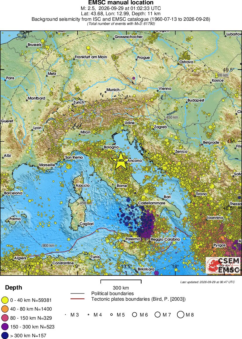 wide historical seismicity