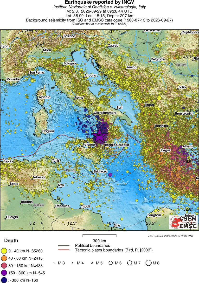 wide historical seismicity