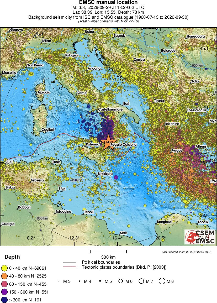 wide historical seismicity