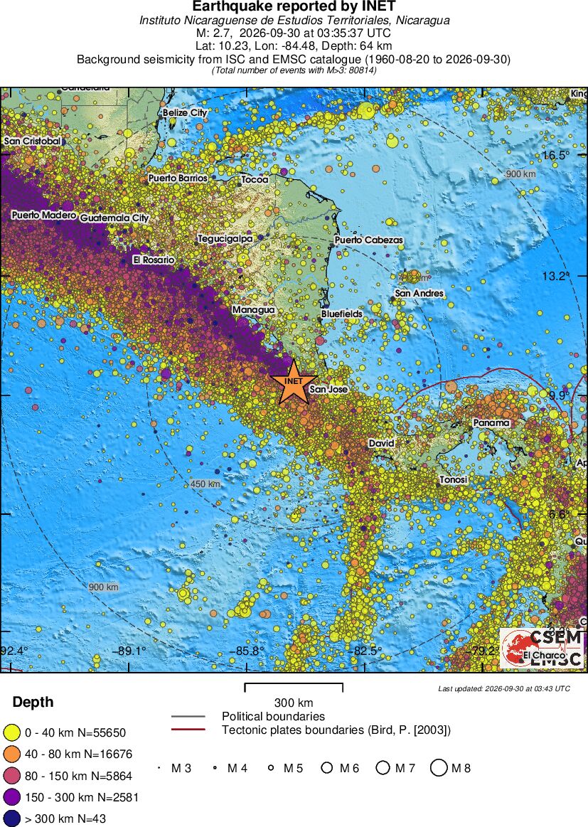 wide historical seismicity