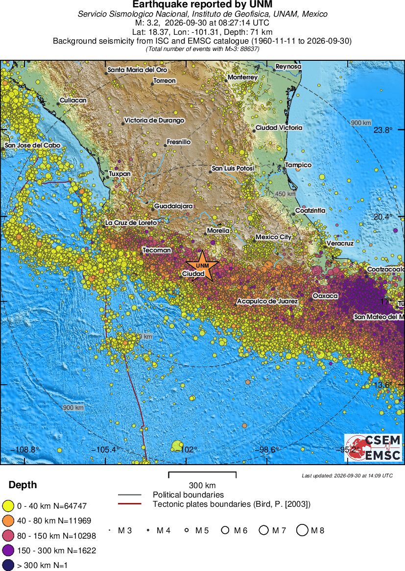 wide historical seismicity