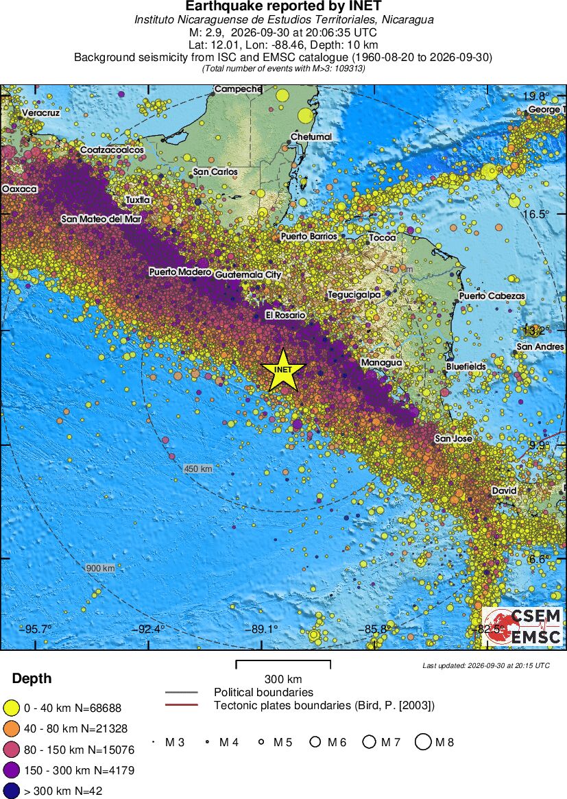 wide historical seismicity