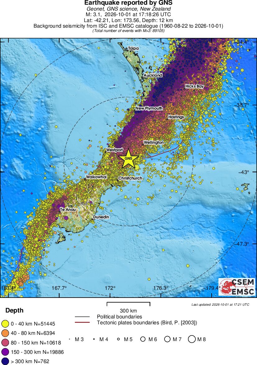 wide historical seismicity