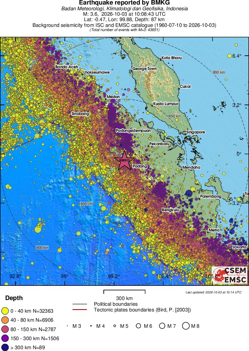 wide historical seismicity