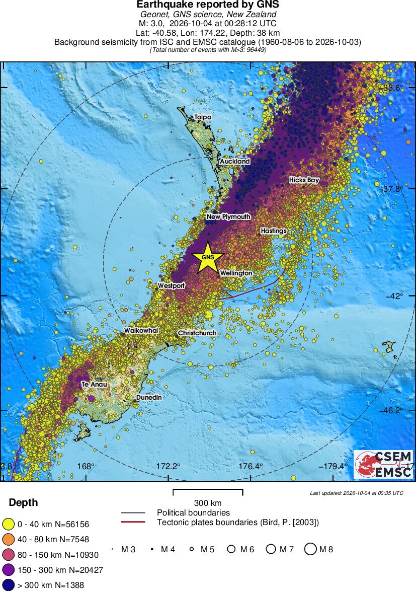 wide historical seismicity
