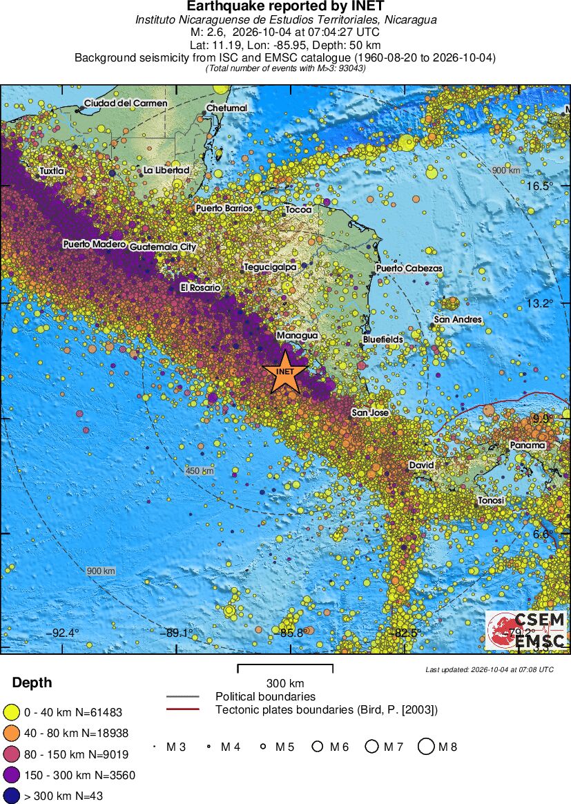 wide historical seismicity