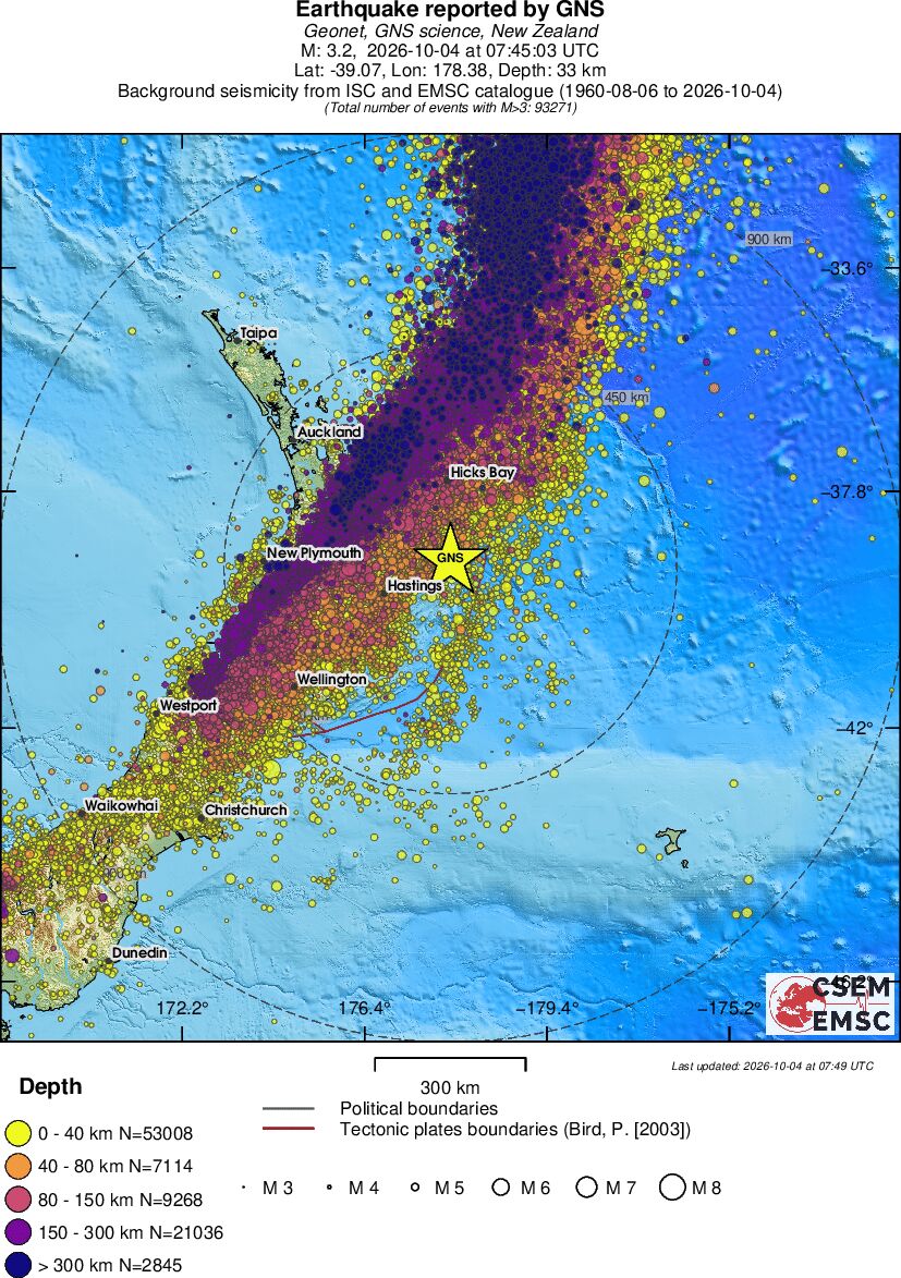 wide historical seismicity