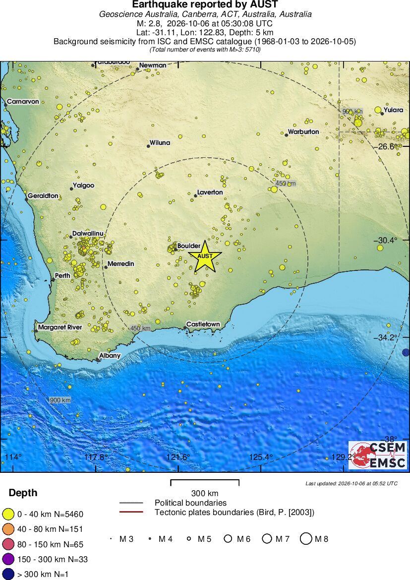wide historical seismicity