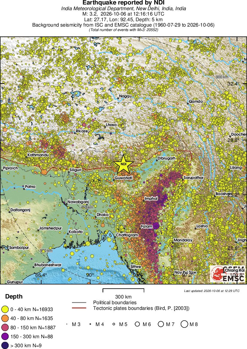 wide historical seismicity