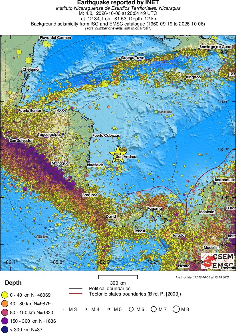 wide historical seismicity