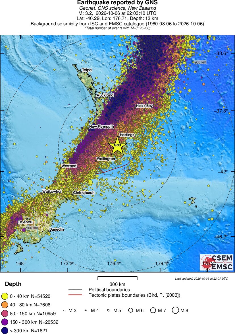 wide historical seismicity