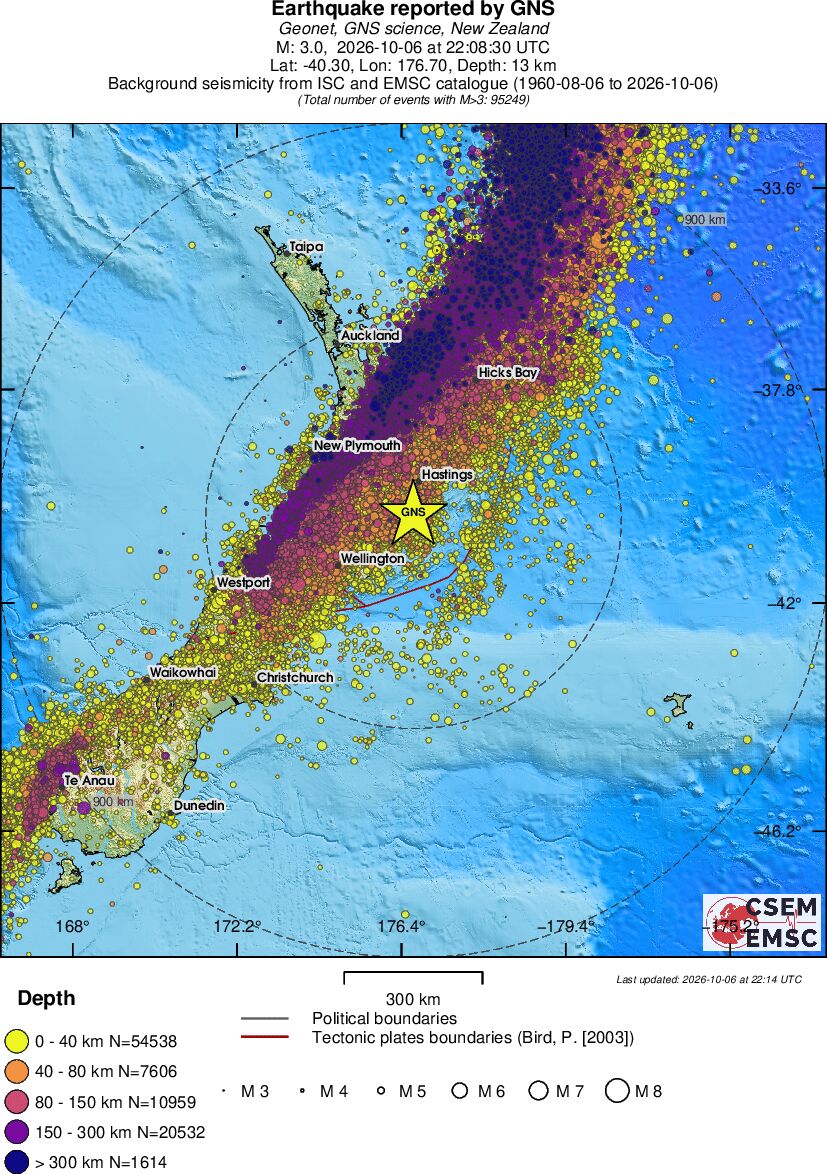 wide historical seismicity