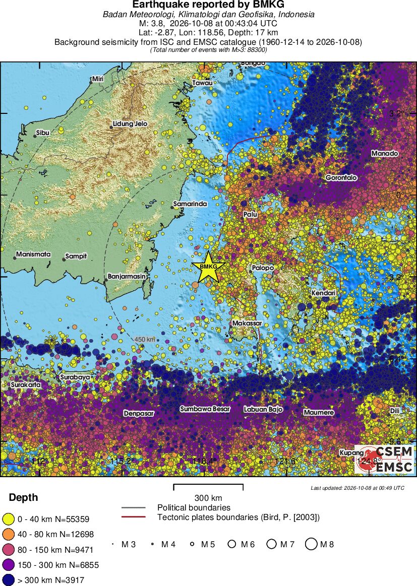 wide historical seismicity