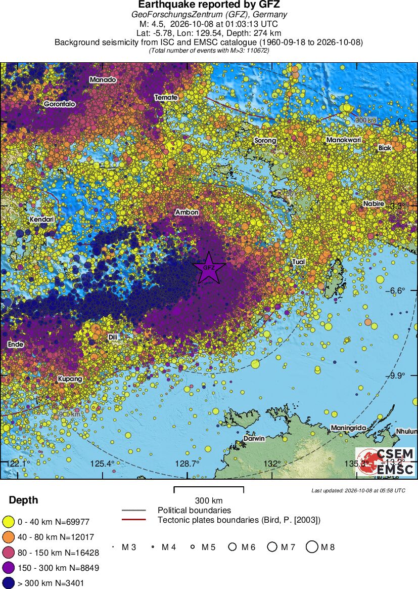 wide historical seismicity