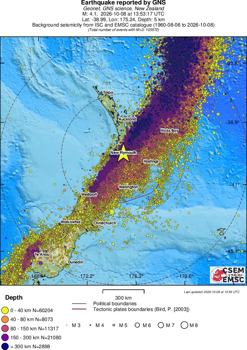 wide historical seismicity