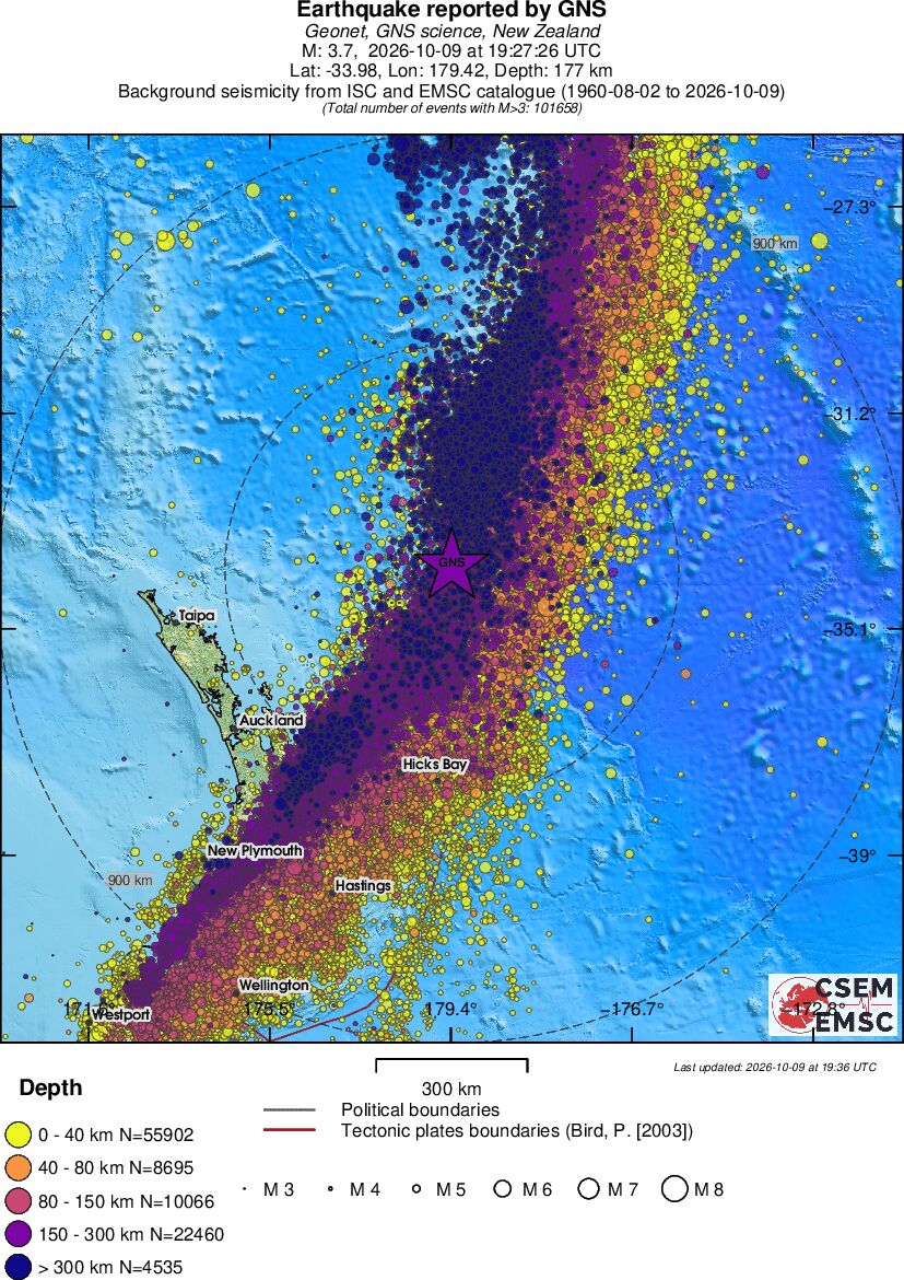 wide historical seismicity
