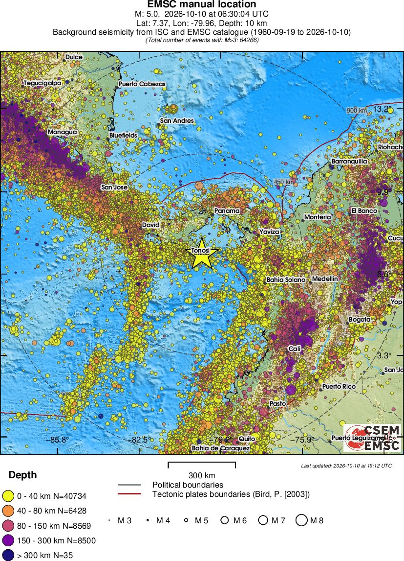 wide historical seismicity