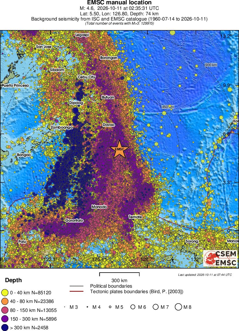 wide historical seismicity