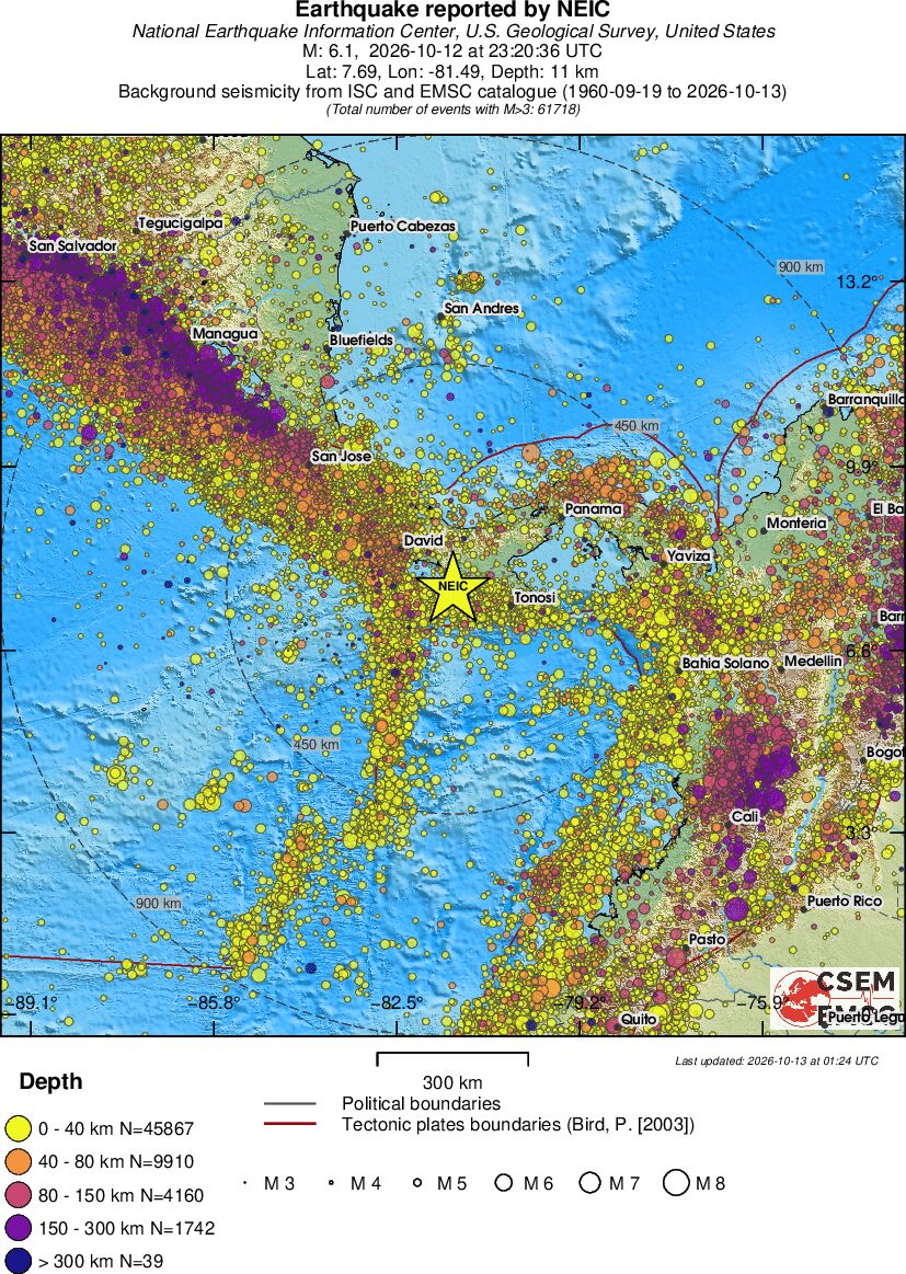 wide historical seismicity