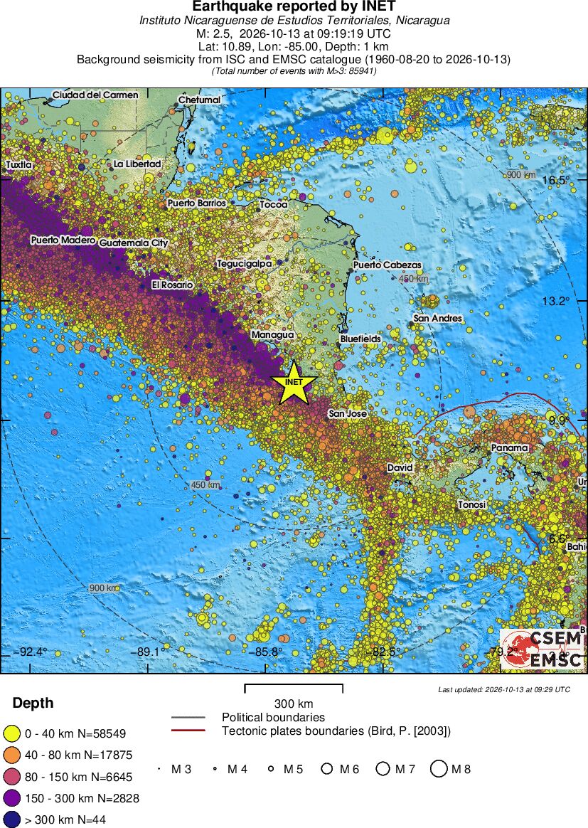 wide historical seismicity