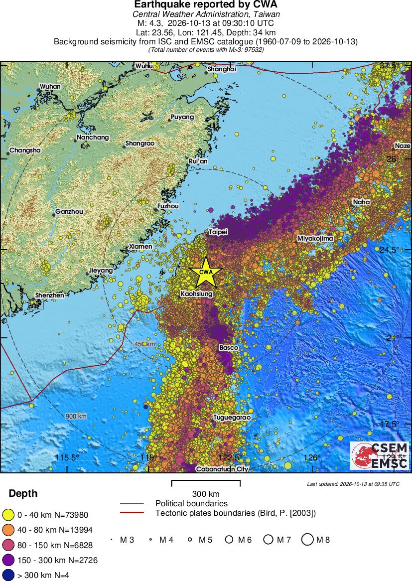 wide historical seismicity