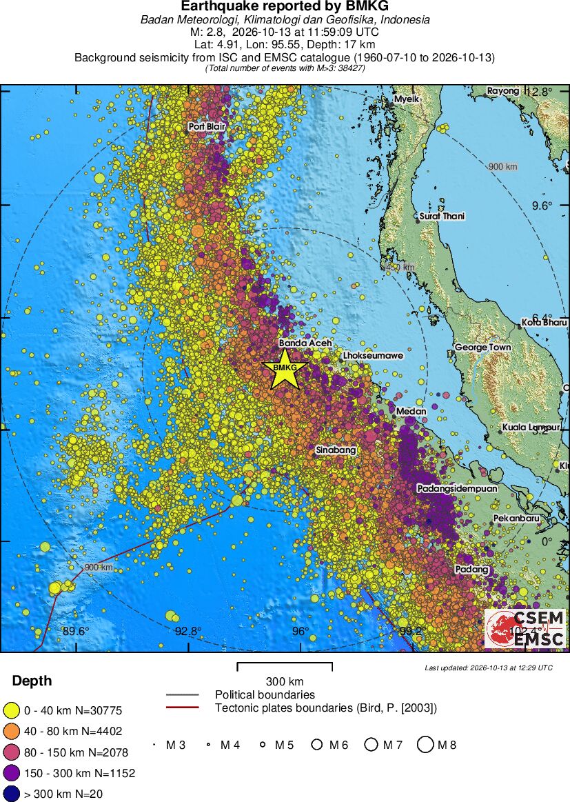 wide historical seismicity