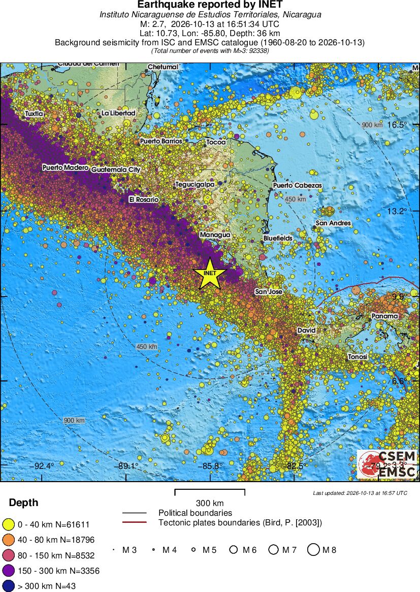 wide historical seismicity