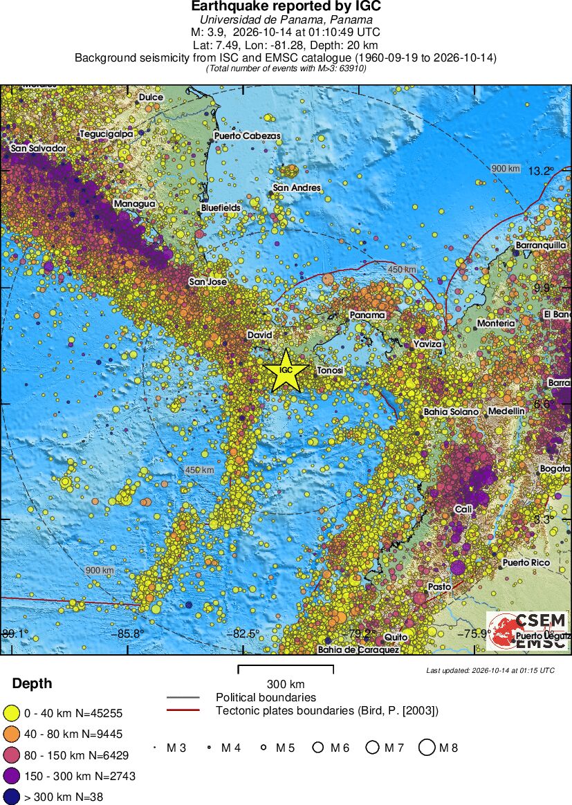 wide historical seismicity