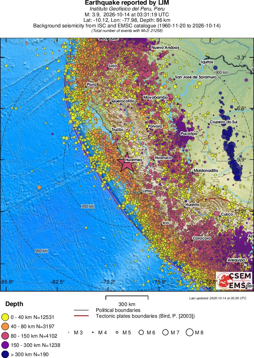 wide historical seismicity