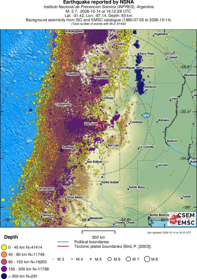 wide historical seismicity