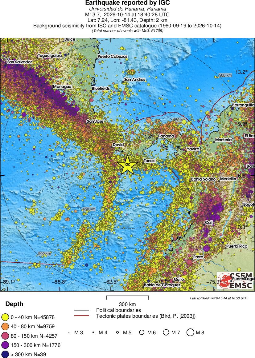 wide historical seismicity