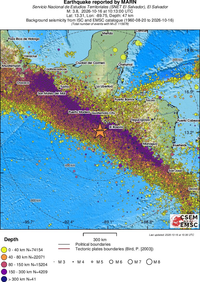 wide historical seismicity
