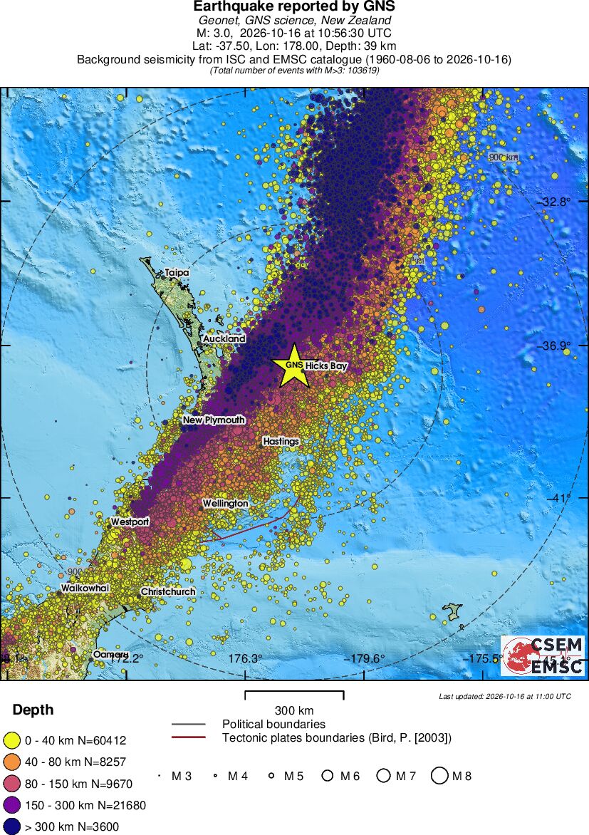 wide historical seismicity