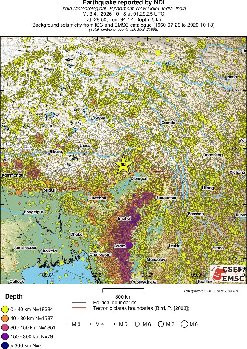 wide historical seismicity