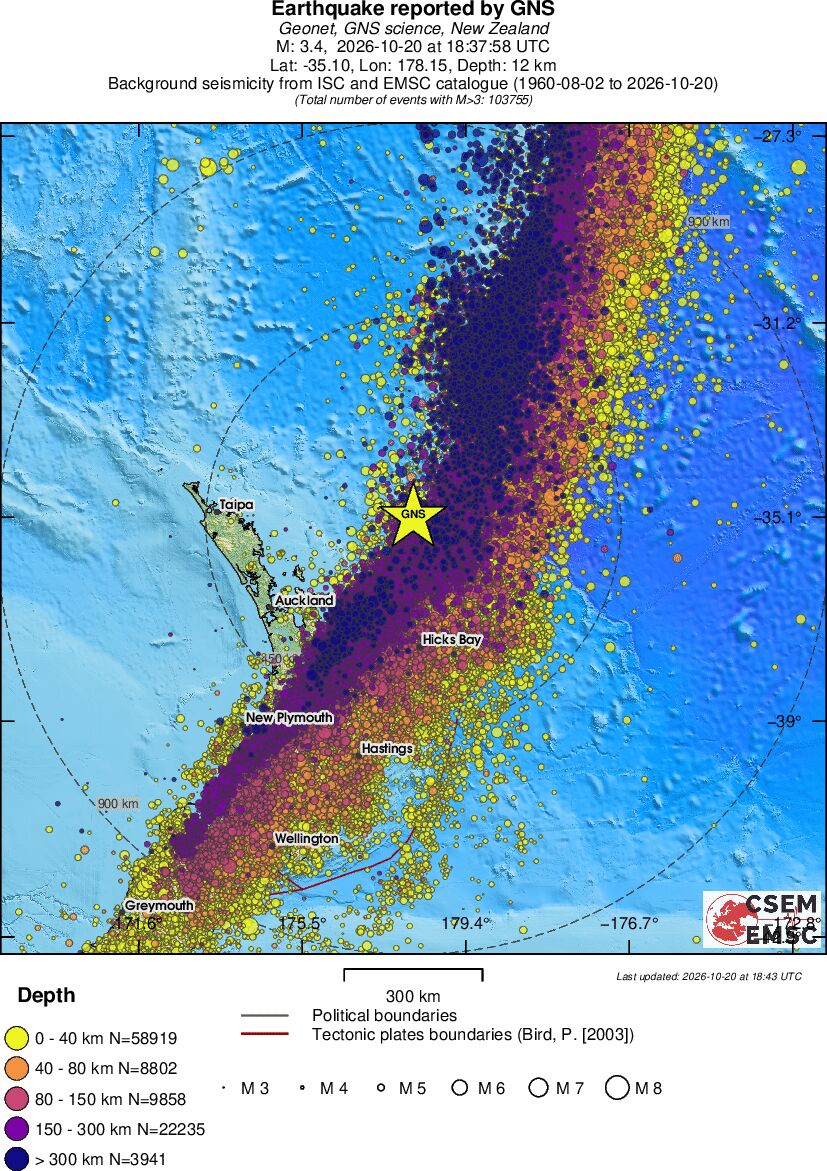 wide historical seismicity