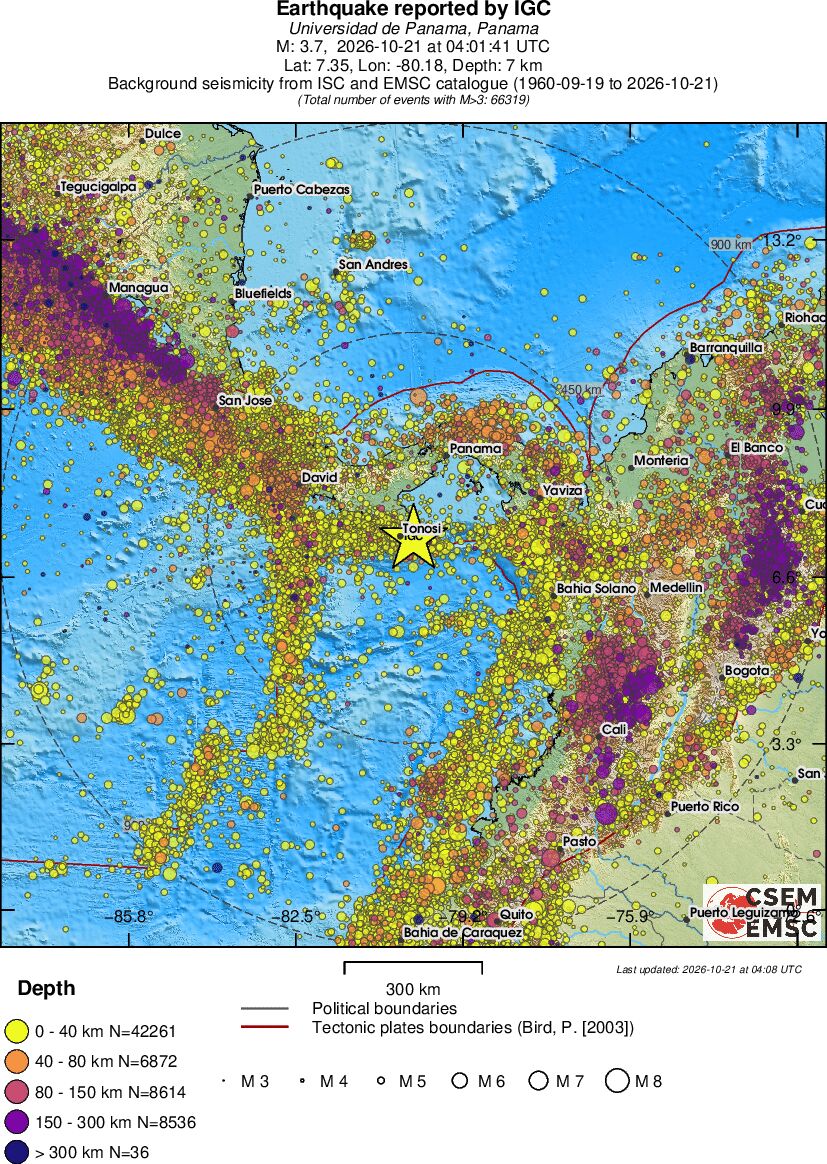 wide historical seismicity