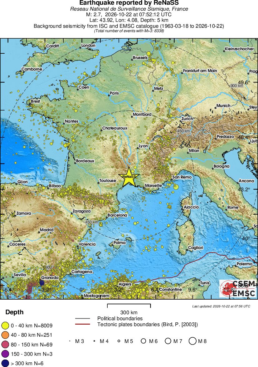 wide historical seismicity