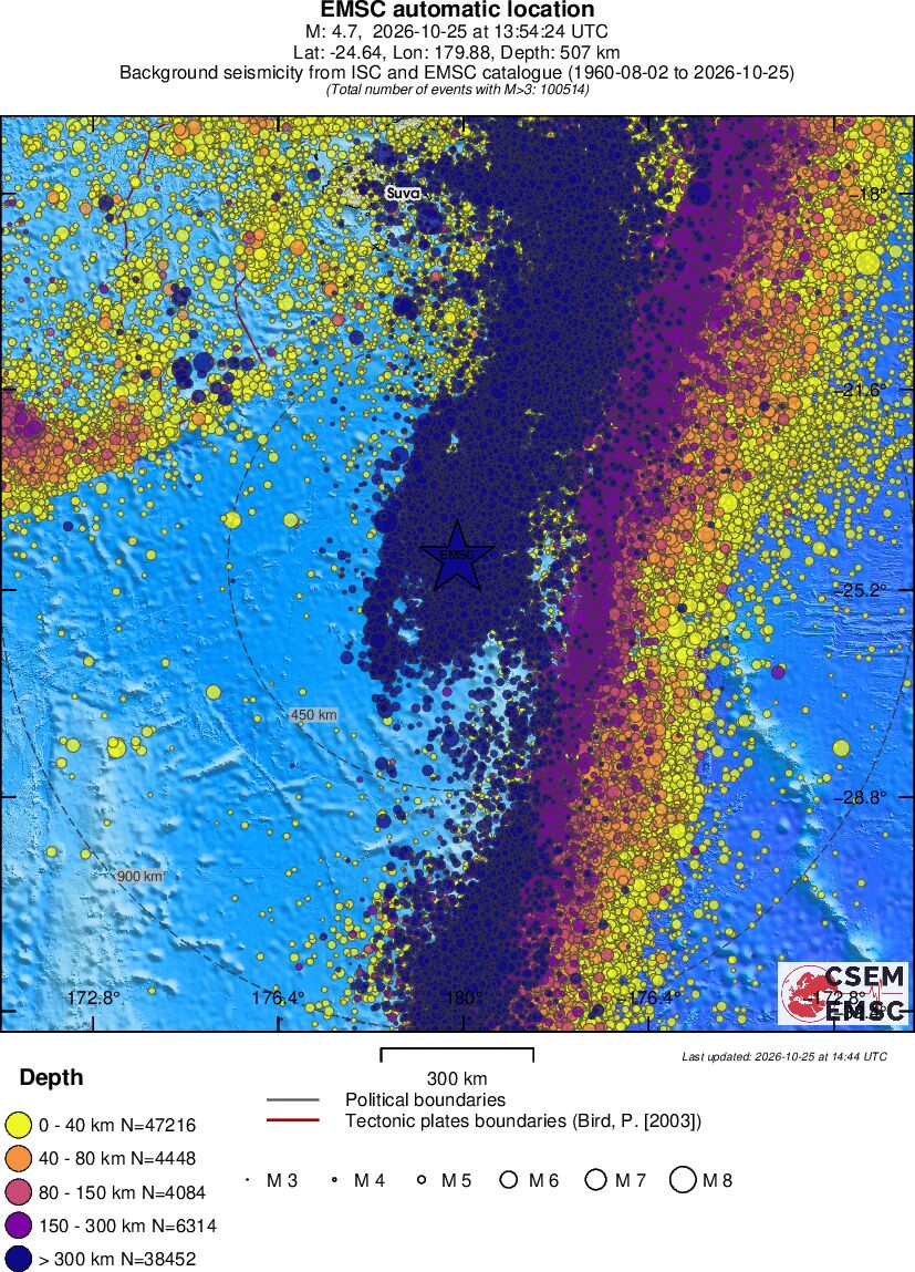 wide historical seismicity