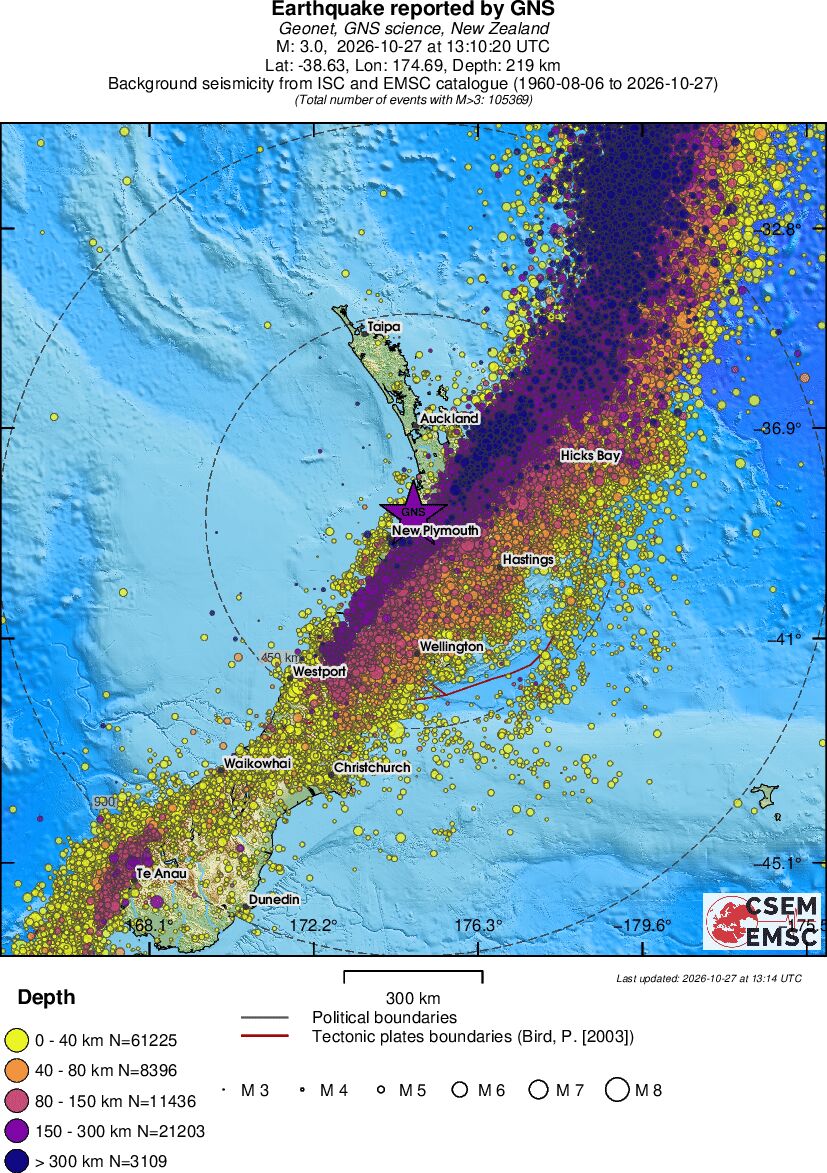 wide historical seismicity