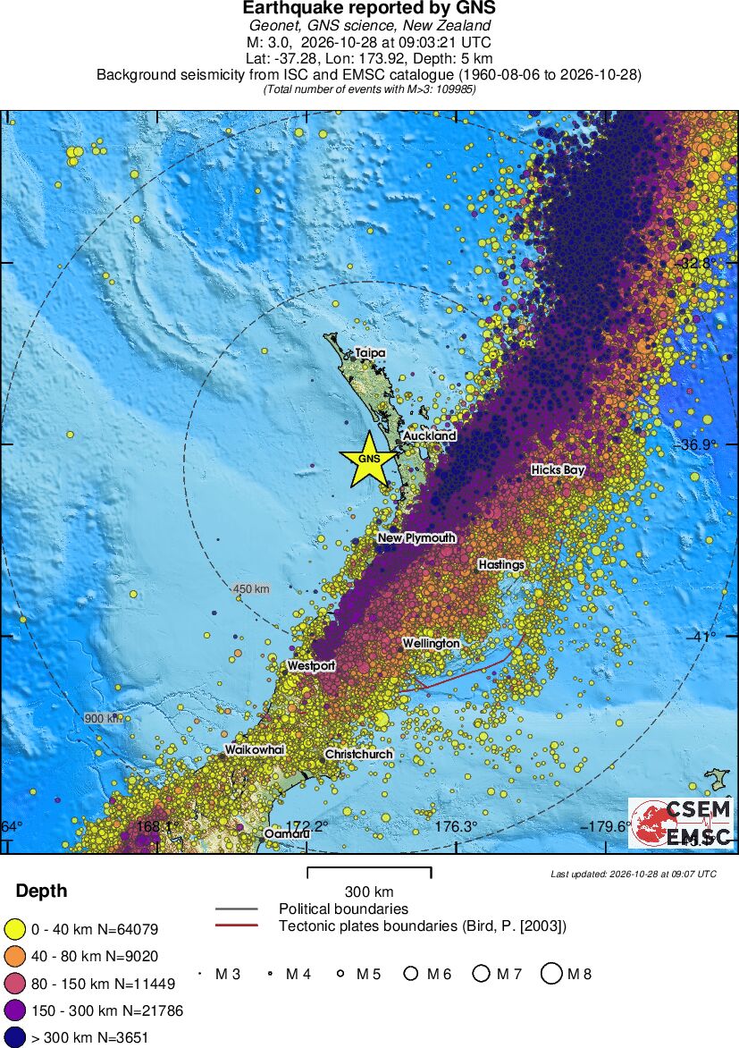 wide historical seismicity
