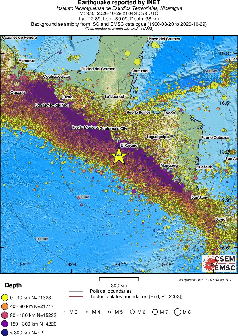 wide historical seismicity