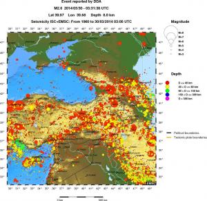 wide historical seismicity