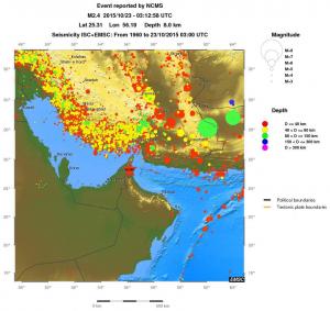 wide historical seismicity
