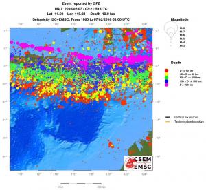 wide historical seismicity