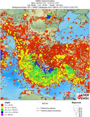 wide historical seismicity